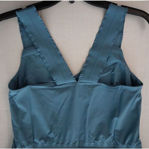 Athleta 659323-02 Women's Sz XS Blue Savannah Strap Drawstring Waist Mini Dress - Picture 7 of 11